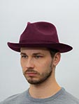 Шляпа CHRISTYS арт. CHEPSTOW cwf100011 (бордовый)